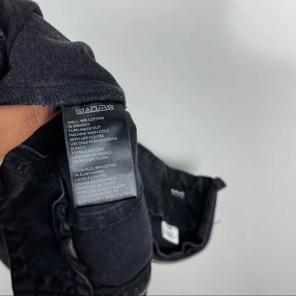 Urban Outfitters BDG Black High Waist Pull On Skinny Jeans Back Zipper Womens 28 - Picture 7 of 7